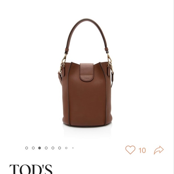 Tod's Brown Leather Shoulder Bag with Structured Design - Picture 3 of 8